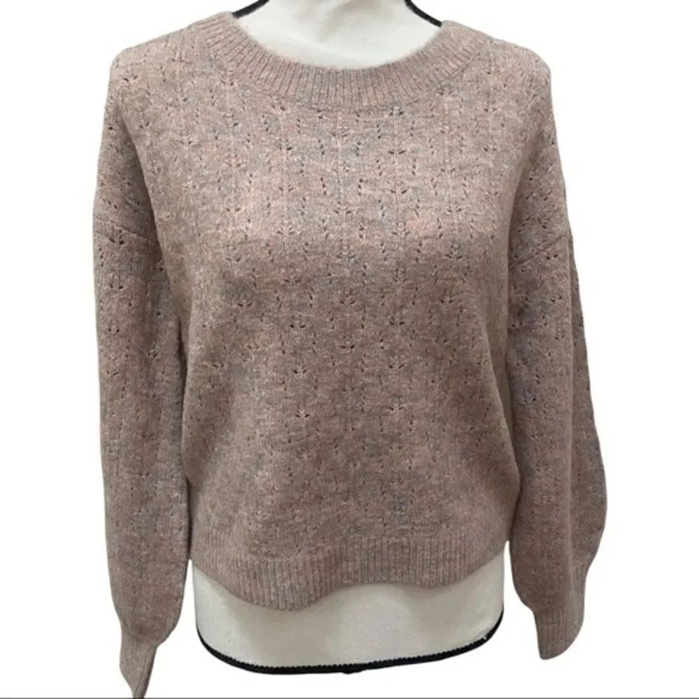 Lulus super soft pink/grey sweater size XS NWT